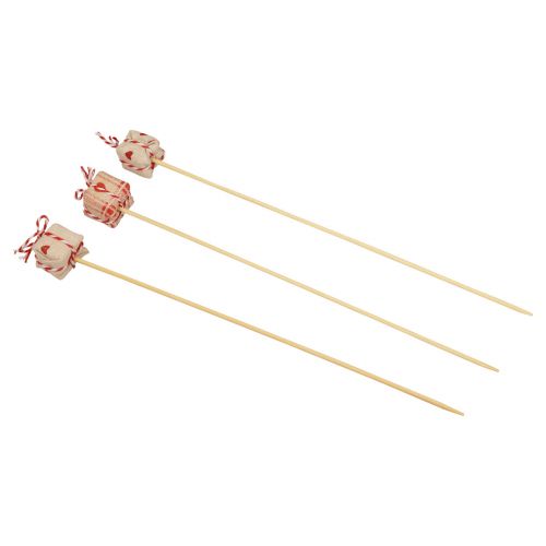 Artikel Blomsterstik julegavepakke dekoration 2,5cm 15 stk