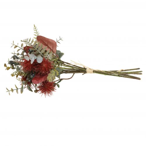 Floristik24 Buket kunstige blomster eukalyptus tidsel blomsterdekoration 36cm