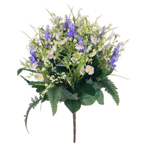 Kunstige blomster dekoration kunstige blomsterbuket tusindfryd 40cm