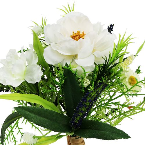Floristik24 Buket hvid 20cm