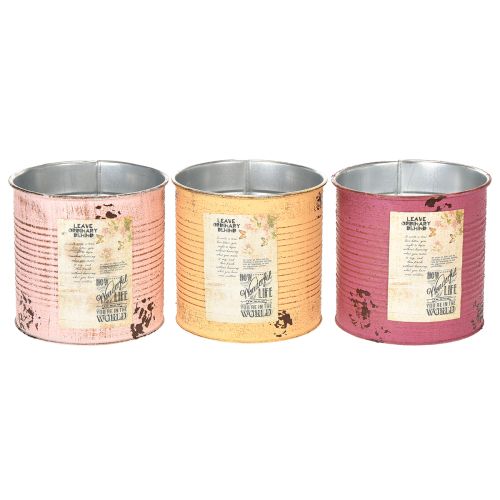 Artikel Vintage design urtepotte til stue og kontordekoration 15 cm 3 stk.