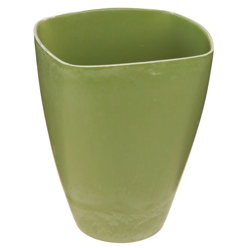 Artikel Orkidé potte urtepotte plast vase grøn H16,5cm 4stk
