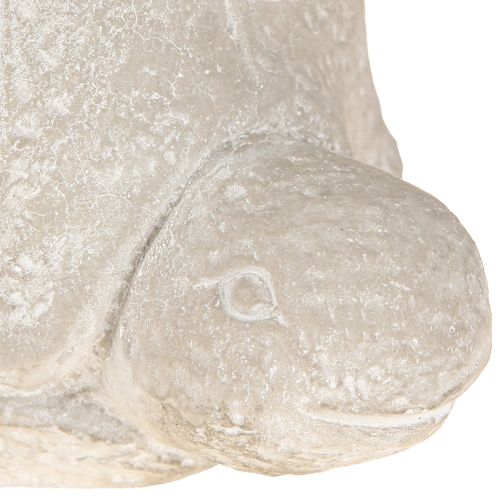 Artikel Urtepotte skildpadde beton dekoration grå hvid 15,5cm 2stk