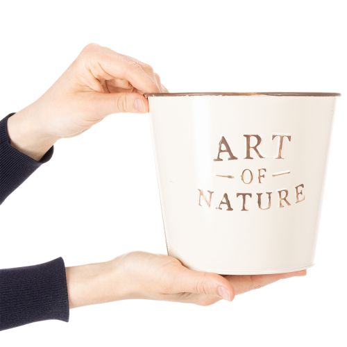 Artikel Zink urtepotte Art of Nature Creme Ø17,5cm H15cm