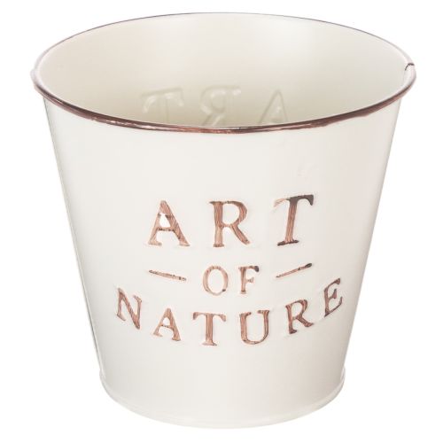 Zink urtepotte, creme, Ø15 cm H13,5 cm købe | Floristik24.dk