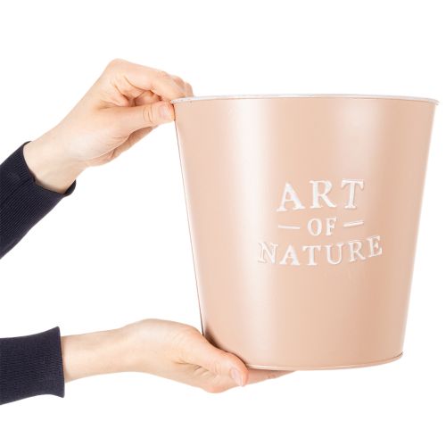 Artikel Zink urtepotte, metal plantekasse, antik rose, Ø22cm H21cm