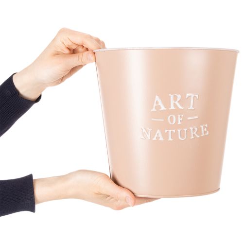 Rund blomsterkrukke Art of Nature i pastelgrøn og rosa – 22 cm, 2 stk. | Floristik24.dk