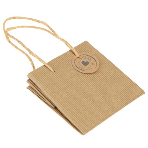 Artikel Urtepotte af papir ribbet med folie 12x12cm 8 stk
