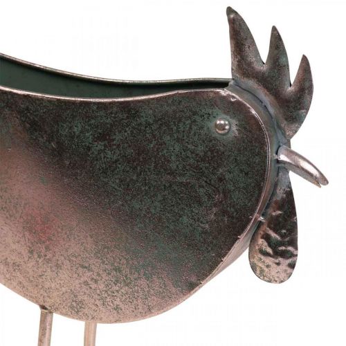 Artikel Urtepotte Kylling Metal Fugl Metallic Rosé 51×16×37cm