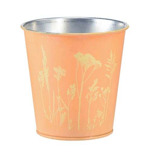 Artikel Urtepotte metal fersken plantekasse Ø10,5cm H10,5cm