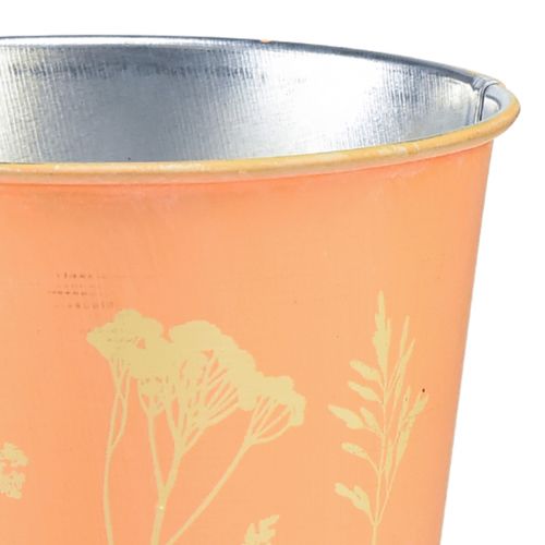 Artikel Urtepotte metal fersken plantekasse Ø10,5cm H10,5cm