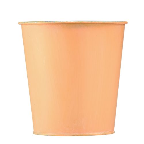 Artikel Urtepotte metal fersken plantekasse Ø10,5cm H10,5cm