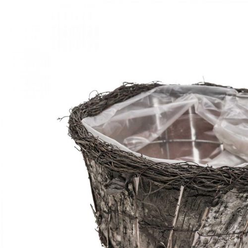 Artikel Urtepotte plantepotte rund birkebark vinstokke Ø28cm H15cm