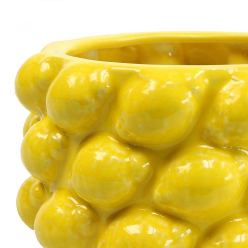 Artikel Urtepotte citron plantekrukke keramisk gul Ø18,5cm H12cm