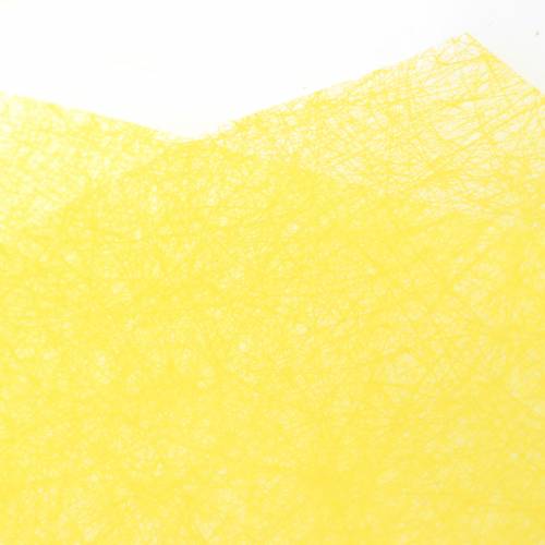 Artikel Blomstertaske jute mønster gul L36cm W25cm - 12cm 50stk