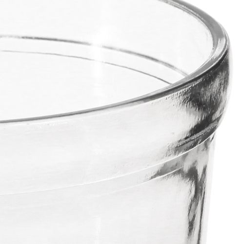 Floristik24 Blomsterpotteglas klar konisk Ø12cm H12,5cm 2stk
