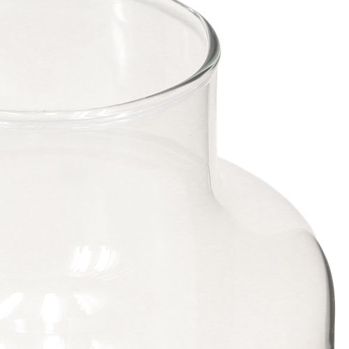 Artikel Blomstervase glas dekorativ vase med hals klar Ø14,5cm H25cm