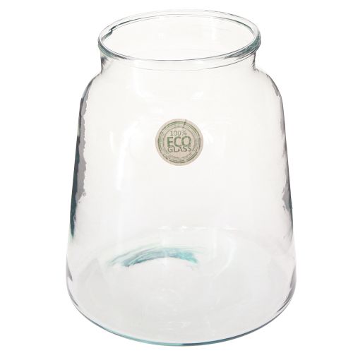Artikel Blomstervase glas vase i klart glas borddekoration Ø18cm H22cm