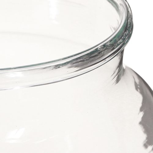 Artikel Blomstervase glas vase i klart glas borddekoration Ø18cm H22cm
