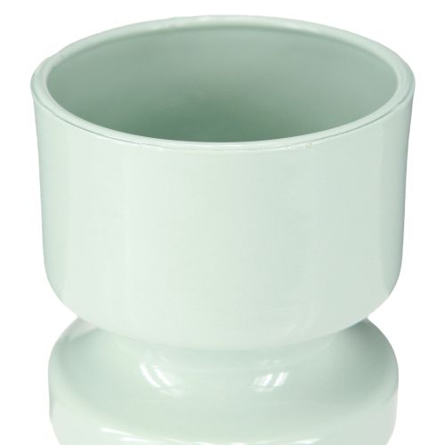 Artikel Blomstervase Metal i Mintgrøn Emalje Ø9cm H17,5cm