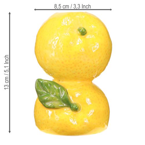 Artikel Blomstervase citron keramik vase dekoration Middelhavet H13cm