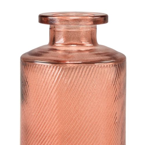 Artikel Blomstervase Mini Glasdekoration Retro H13cm Orange 4stk