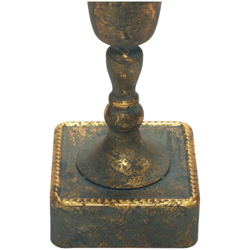 Floristik24 Gulvvase metal guldgrå vase antik look Ø15,5cm H57cm