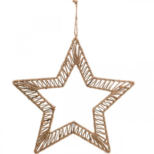 Floristik24 Boho stil, dekorativ ring jul, dekorativ ringstjerne B40cm