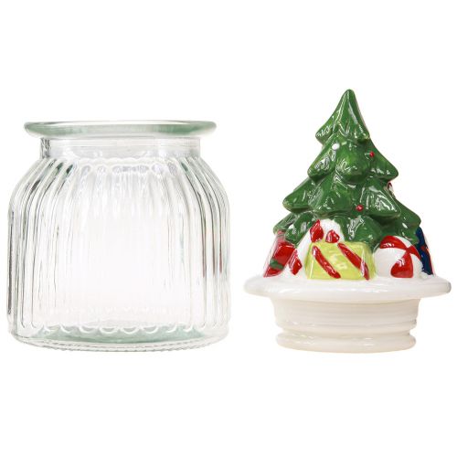 Artikel Slikkrukke med låg julebonboniere H20cm 2stk