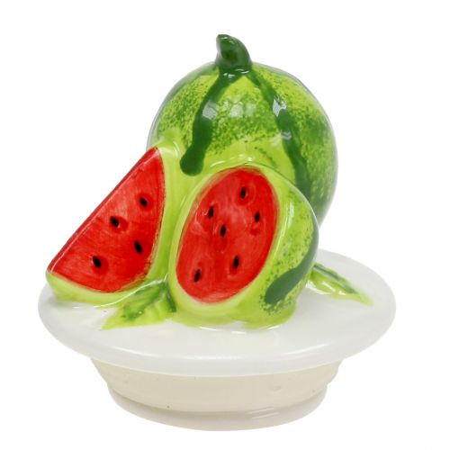 Floristik24 Glasbonbonniere med frugtlåg melon H15,5cm