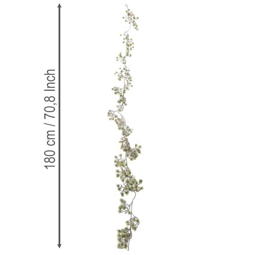 Kunstig bonsai-guirlande, fint snedækket, 180 cm | Floristik24.dk