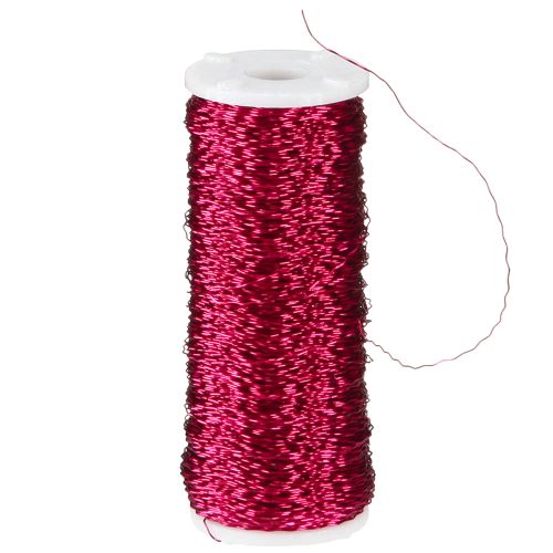 Artikel Bouillon effekttråd Ø0,30mm 100g/140m pink
