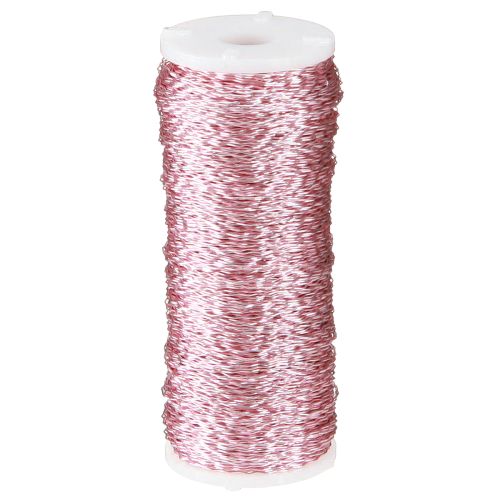 Floristik24 Bouillon effekttråd Ø0,30mm 100g/140m pink