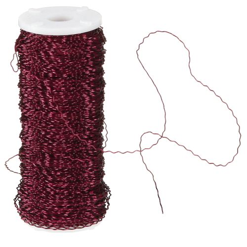 Artikel Bouillon effekttråd Ø0,30mm 140m Bordeaux