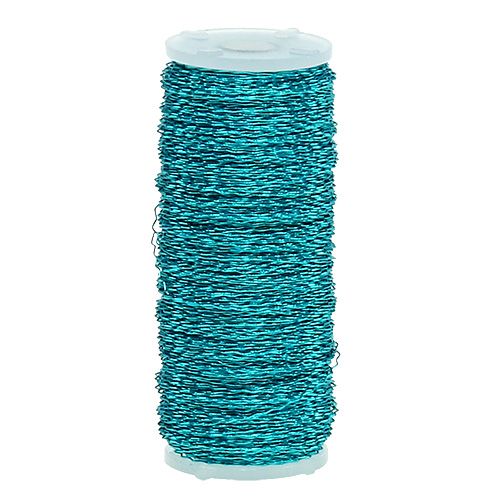 Bouillon effekttråd Ø0,30mm 100g/140m turkis