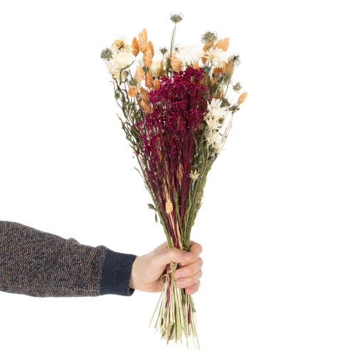 Artikel Tørrede blomsterbuket perfekt til elegant borddekoration i landlig stil, 50 cm