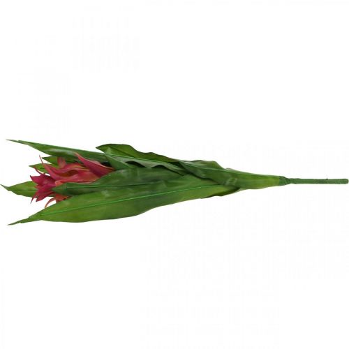 Floristik24 Bromelia kunstig Pink Kunstig blomst til pind 54cm
