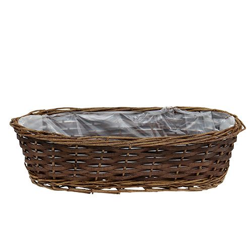 Floristik24 Brødkurv oval uskrællet 35cm H10cm