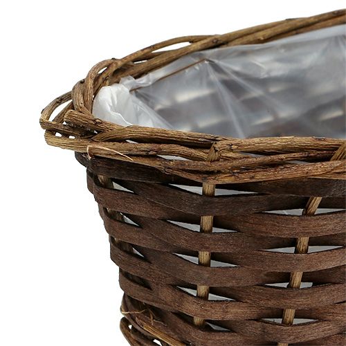 Floristik24 Brødkurv oval uskrællet 35cm H10cm