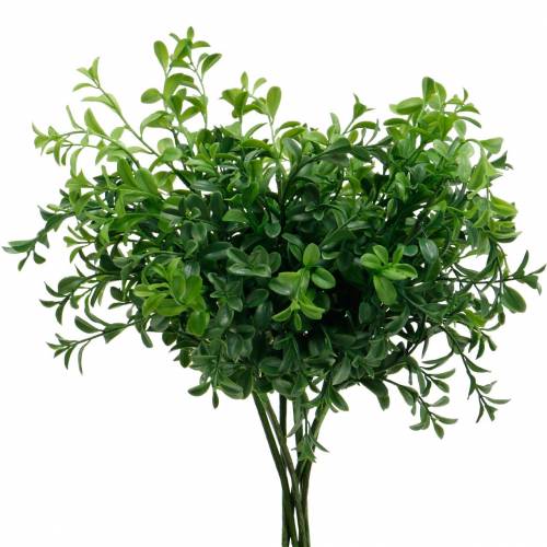 Floristik24 Kassegrene buksbom på plukke kunstig grøn plante 6 stk