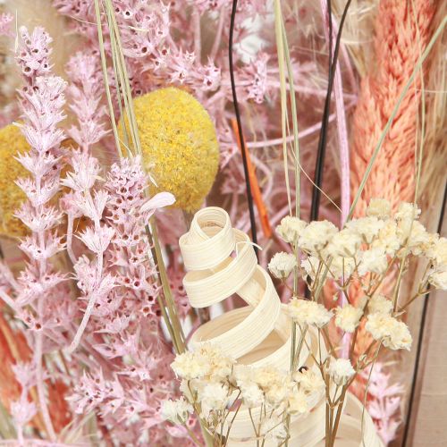 Artikel Farverig tørret blomsterbuket Eksotisk buket 55cm 120g
