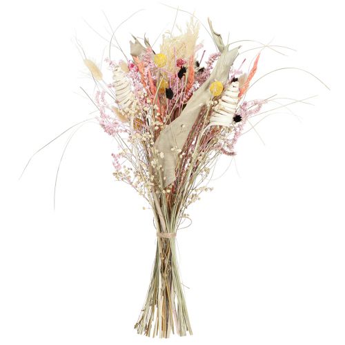Artikel Farverig tørret blomsterbuket Eksotisk buket 55cm 120g