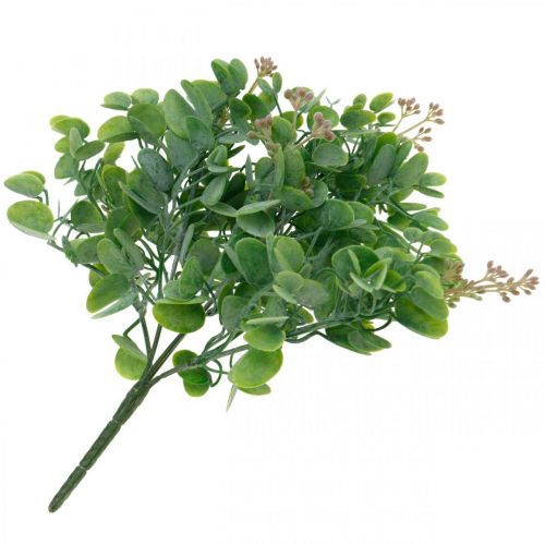 Artikel Bryllup dekoration eukalyptus grene med blomster dekorativ buket grøn, pink 26cm