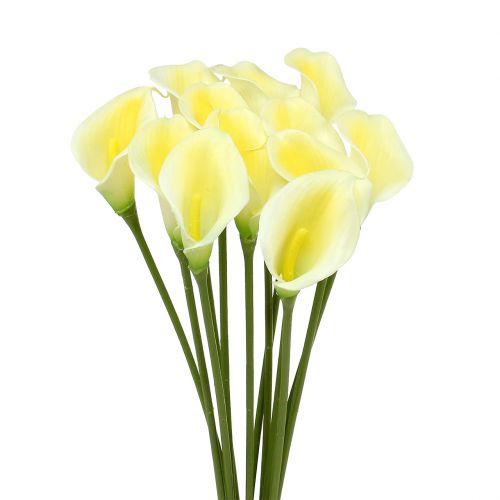 Floristik24 Kunstig calla gul 57cm 12stk