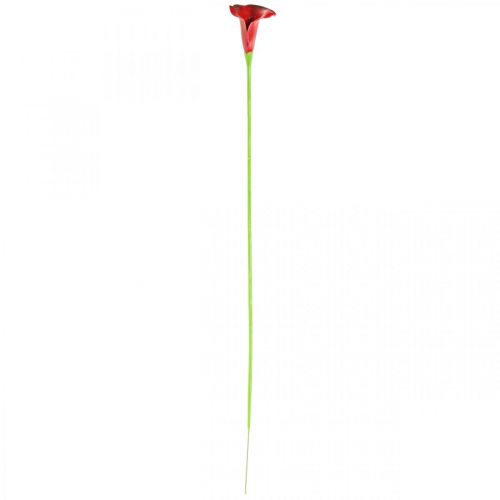 Artikel Calla røde bordeaux kunstige blomster i bundt 57cm 12 stk