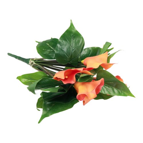 Artikel Calla Lily Abrikos Calla Kunstige Blomster Orange Eksotisk 44cm