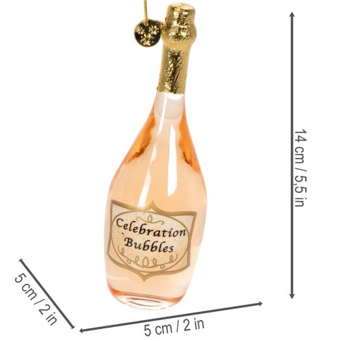 Juletræspyntsæt, champagneglas