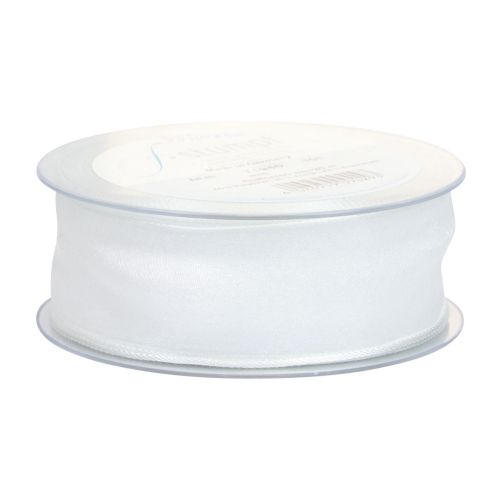 Artikel Chiffon bånd organza bånd dekorative bånd organza hvid 40mm 20m