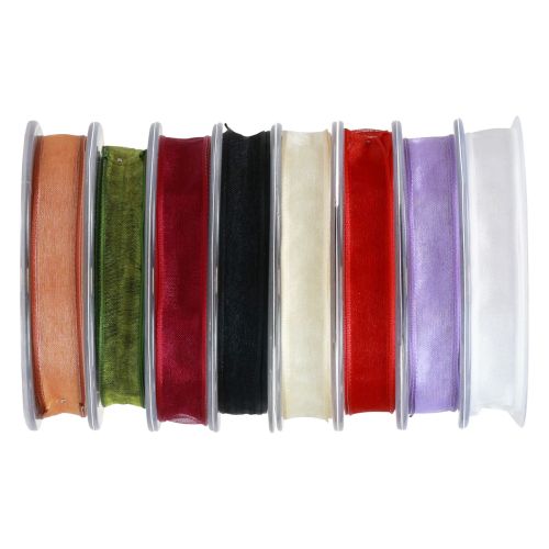 Artikel Chiffon bånd organza bånd 15mm 20m forskellige farver