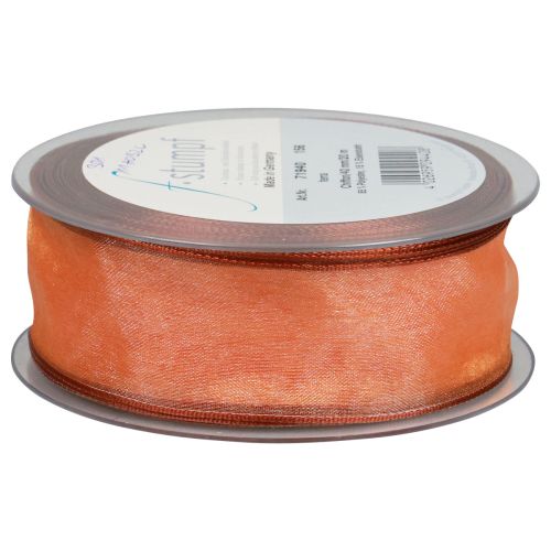 Artikel Chiffon bånd organza bånd organza orange 40mm 20m